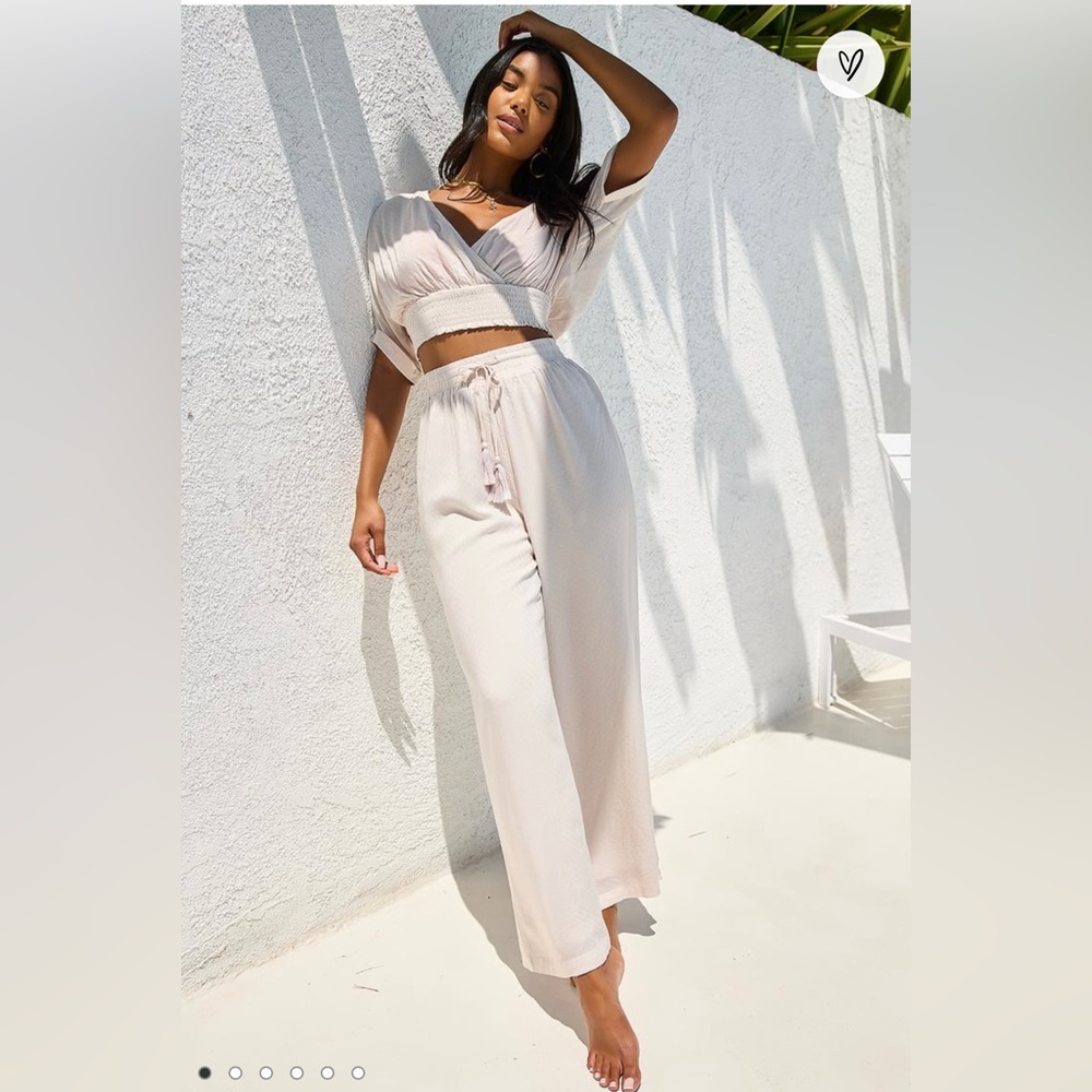 Two Piece Swim Cover Up Jumpsuit